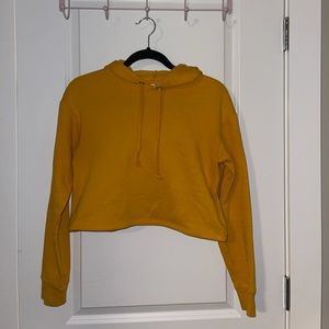 Cropped Yellow Hoodie